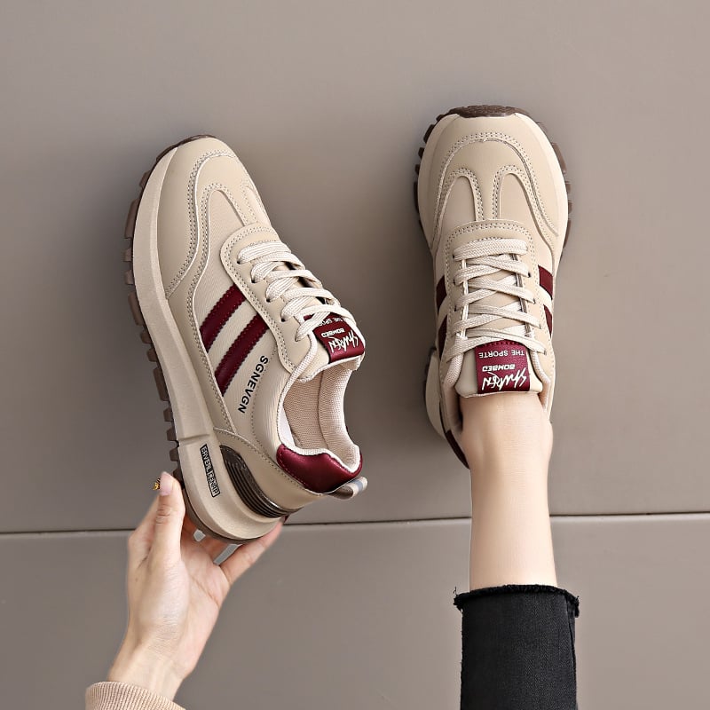 Ženske tenisice za svakodnevni sport, Forrest Gump stil, gornji dio od superfibera, okrugli vrh, ravna potplat, lagane, protuklizne