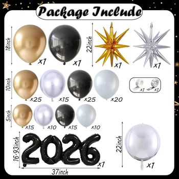 Set Baloane In Yi Qi din Latex — Baloane Latex, Formă Rotundă, Model Rotund