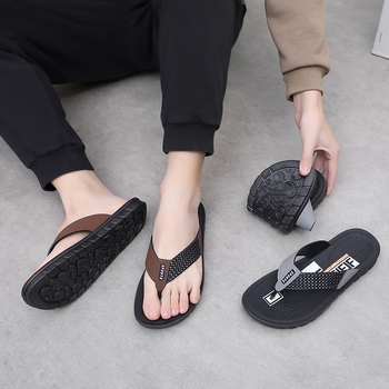 Muške PVC sandale, protuklizna đon, gornji dio i đon od PVC-a, ravan potplat, tehnologija ubrizgavanja