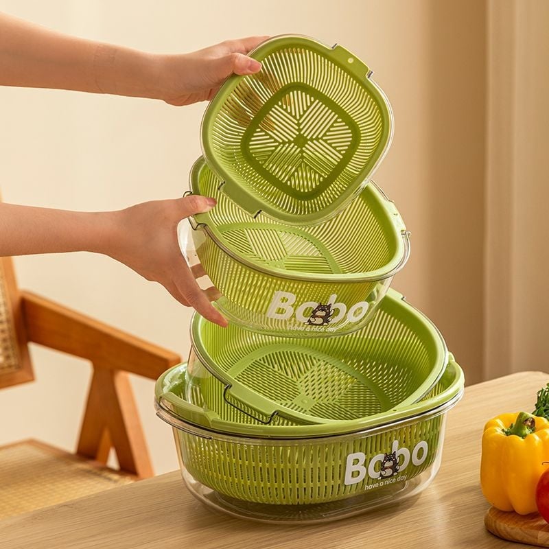 Posuda za voće i košarica, PET materijal, Hrana klase, Kutija za pohranu jaja u hladnjaku, Organizator hrane