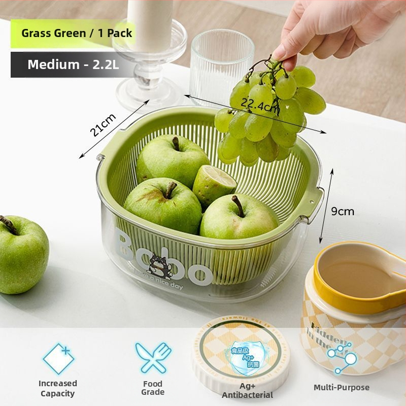 Posuda za voće i košarica, PET materijal, Hrana klase, Kutija za pohranu jaja u hladnjaku, Organizator hrane