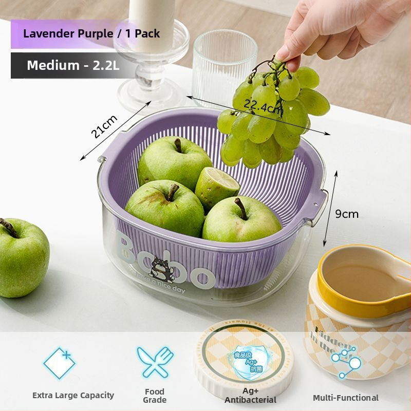 Posuda za voće i košarica, PET materijal, Hrana klase, Kutija za pohranu jaja u hladnjaku, Organizator hrane