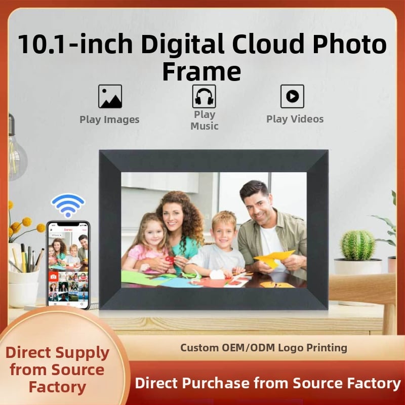 Frameo cloudový digitálny fotorámik s Wi‑Fi dotykovým displejom, 1280×800, 16GB, SD/USB podpora, prehrávanie videa