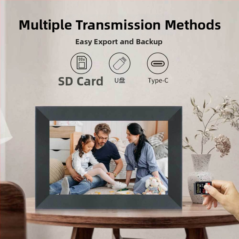 Frameo cloudový digitálny fotorámik s Wi‑Fi dotykovým displejom, 1280×800, 16GB, SD/USB podpora, prehrávanie videa