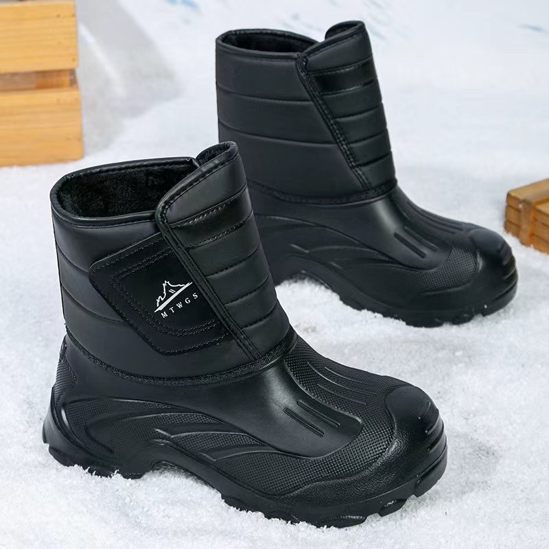 Cizme de zăpadă unisex - impermeabile, antiderapante, calde, cu Velcro și talpă EVA