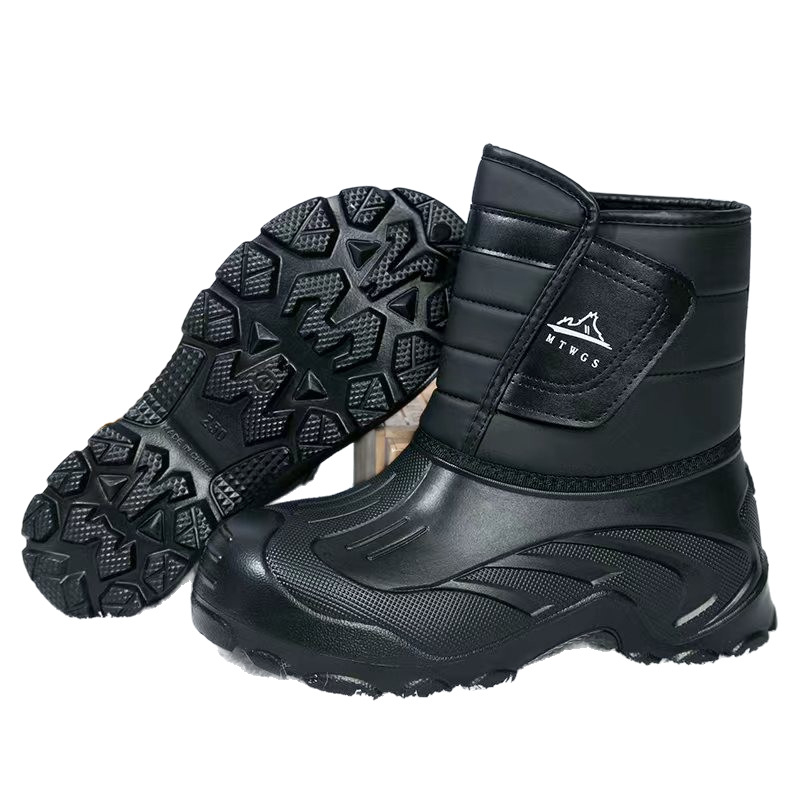 Cizme de zăpadă unisex - impermeabile, antiderapante, calde, cu Velcro și talpă EVA