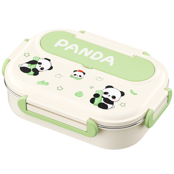 Τετράγωνη μονωμένη θήκη για μεσημεριανό, από ανοξείδωτο χάλυβα 430, χωρητικότητα 1–2 L, μονή ή διπλή στρώση, συμβατή με φούρνο μικροκυμάτων, για μαθητές