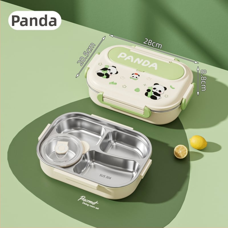 Τετράγωνη μονωμένη θήκη για μεσημεριανό, από ανοξείδωτο χάλυβα 430, χωρητικότητα 1–2 L, μονή ή διπλή στρώση, συμβατή με φούρνο μικροκυμάτων, για μαθητές