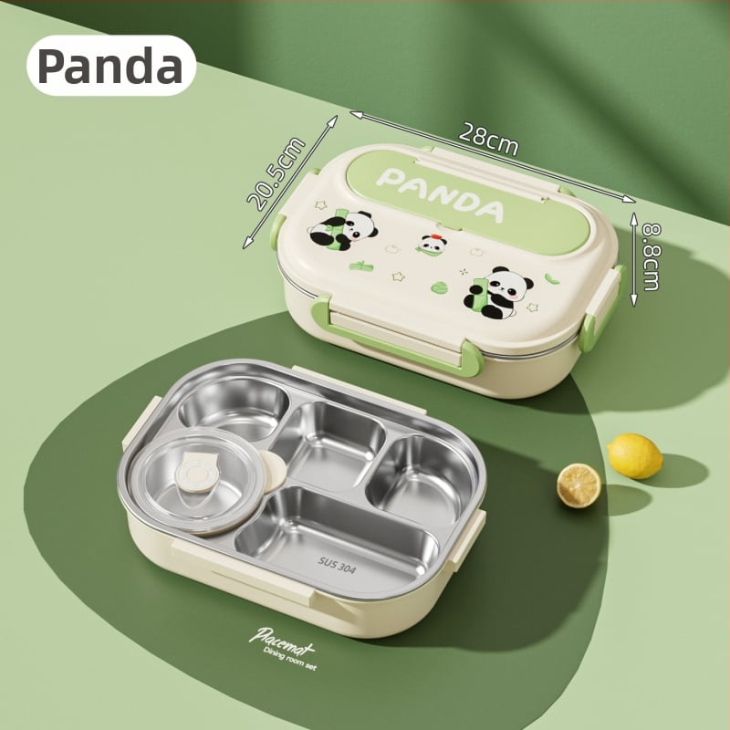 Τετράγωνη μονωμένη θήκη για μεσημεριανό, από ανοξείδωτο χάλυβα 430, χωρητικότητα 1–2 L, μονή ή διπλή στρώση, συμβατή με φούρνο μικροκυμάτων, για μαθητές