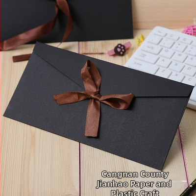 Pozvánková obálka v západnom štýle, kraftový papier, tlačené logo, možnosť personalizácie, model No. 5/DL