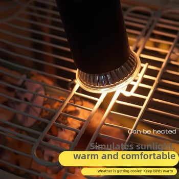 UVB лампа за костенурки за слънчево греене с таймер (25W, PVC + неръждаема стомана, тегло 1 кг, UVB, симулира слънчева светлина)