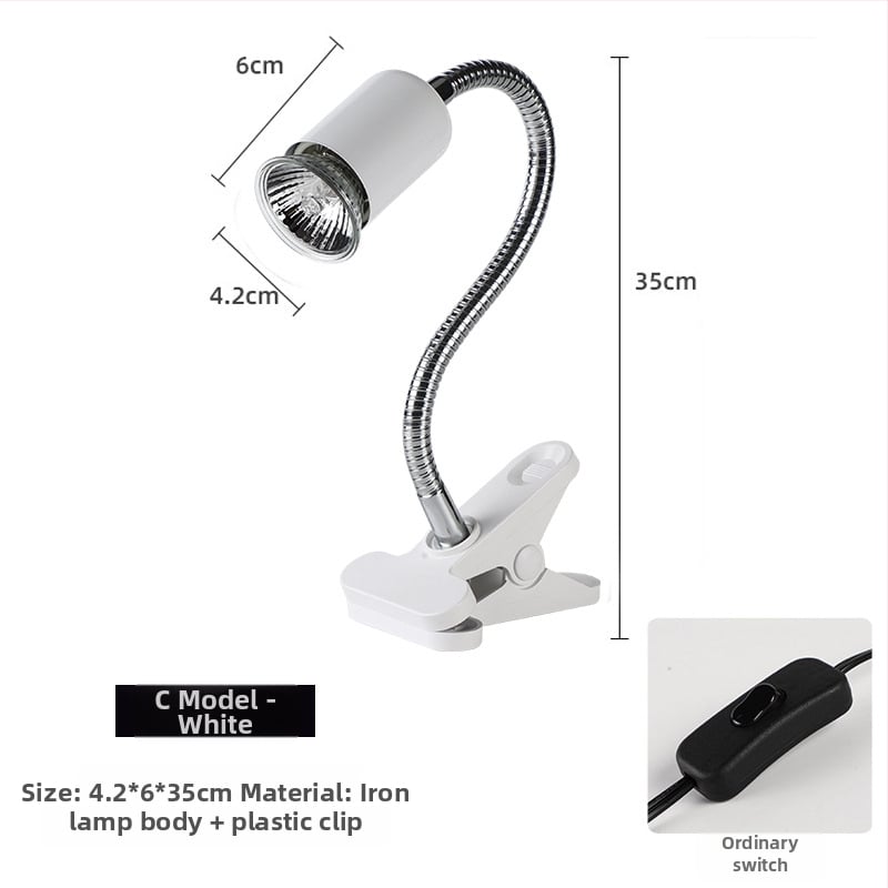 UVB лампа за костенурки за слънчево греене с таймер (25W, PVC + неръждаема стомана, тегло 1 кг, UVB, симулира слънчева светлина)