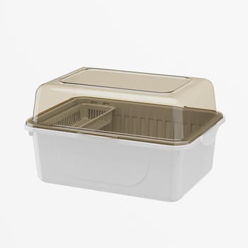 Kétszintes tejpor-doboz fedéllel, bébi etetőeszközök tárolására — Modell CXZ684427768129, 0–3 éves korig