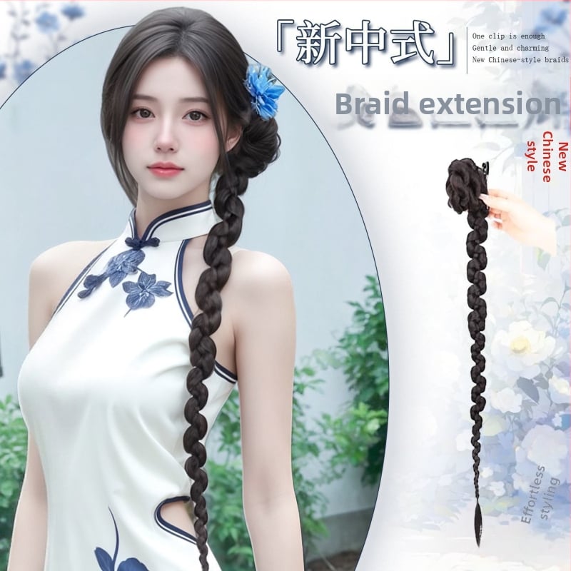 Perika s repom — ručno tkanje s otporom na visoke temperature; ne može se bojati ili permirati; pogodna za sve oblike lica