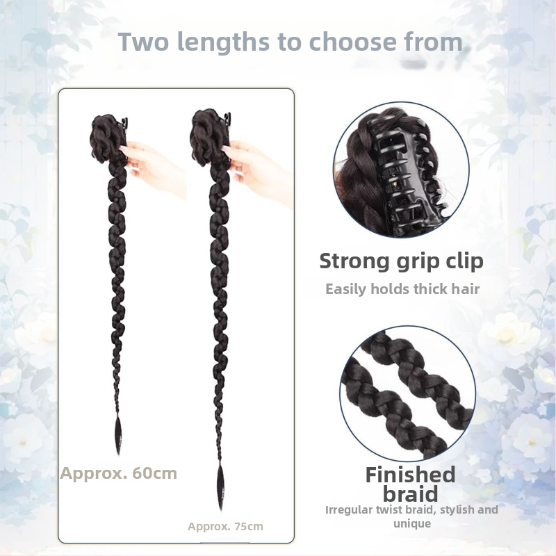 Perika s repom — ručno tkanje s otporom na visoke temperature; ne može se bojati ili permirati; pogodna za sve oblike lica