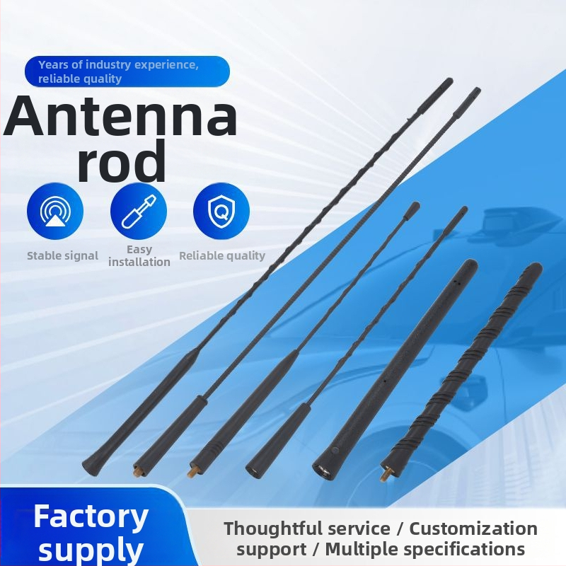 Auto rádiová anténa s závitovým uchytením, univerzálna kompatibilita, 12V prevádzka