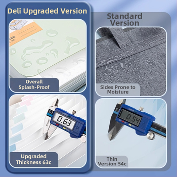 Deli PM06 Akordeónový dokumentový zásobník, plast, 13 priehradok, model DL-Vertical, hrúbka 63C