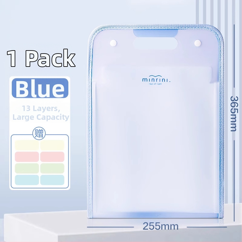 Deli PM06 Akordeónový dokumentový zásobník, plast, 13 priehradok, model DL-Vertical, hrúbka 63C