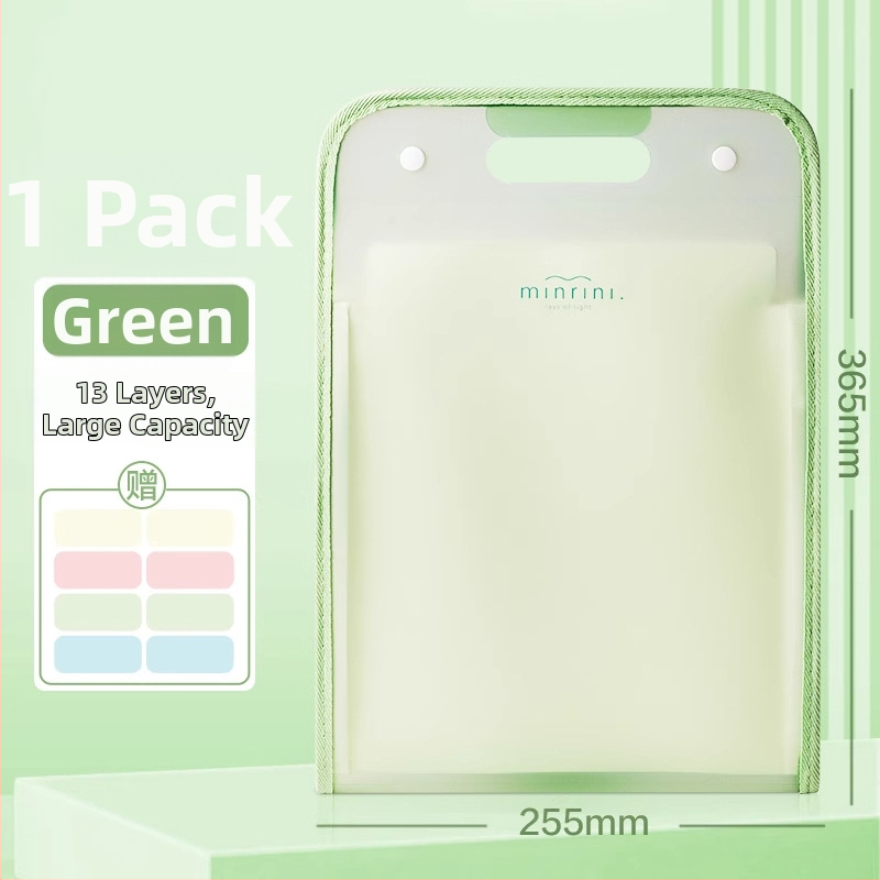 Deli PM06 Akordeónový dokumentový zásobník, plast, 13 priehradok, model DL-Vertical, hrúbka 63C