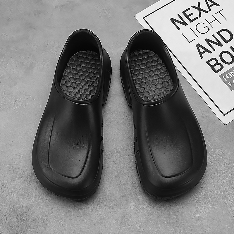 Placencia Muške kuharske cipele, ljeto 2024, protuklizne vodootporne radne kuhinjske cipele, vulkanizirani EVA đon, plastični gornji dio, injekcijsko oblikovanje