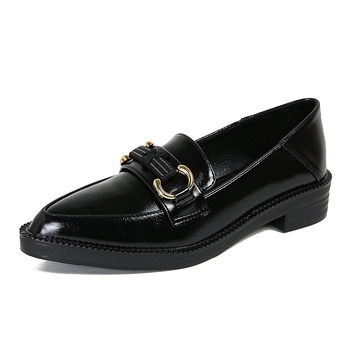 Uncle Diamond loafers cu platformă, slip-on pentru femei, stil retro britanic, partea superioară și căptușeala din microfibră, talpă din cauciuc, înălțimea tocului mediu 3–6 cm, origine: Huizhou, Guangdong