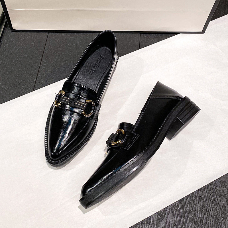 Uncle Diamond loafers cu platformă, slip-on pentru femei, stil retro britanic, partea superioară și căptușeala din microfibră, talpă din cauciuc, înălțimea tocului mediu 3–6 cm, origine: Huizhou, Guangdong