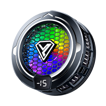 Răcitor mobil pentru jocuri cu răcire pe bază de semiconductori, prindere magnetică, afișaj digital, pentru esports, model Sl49