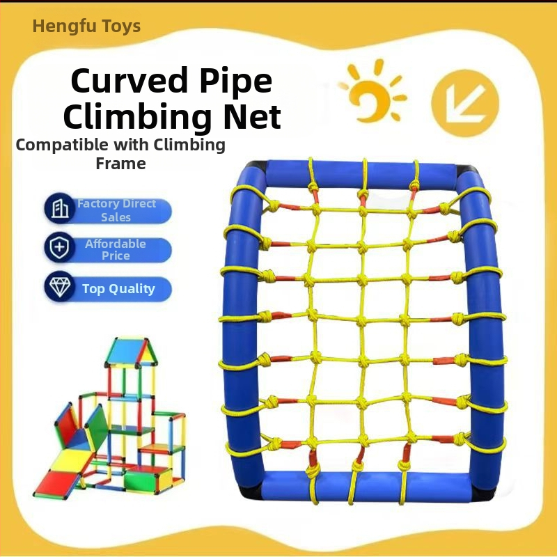 Beltéri mászó háló gyerekeknek – vászon anyag, 0–2 éveseknek, fejleszti mászást, kéz-szem koordinációt és interaktív játékot