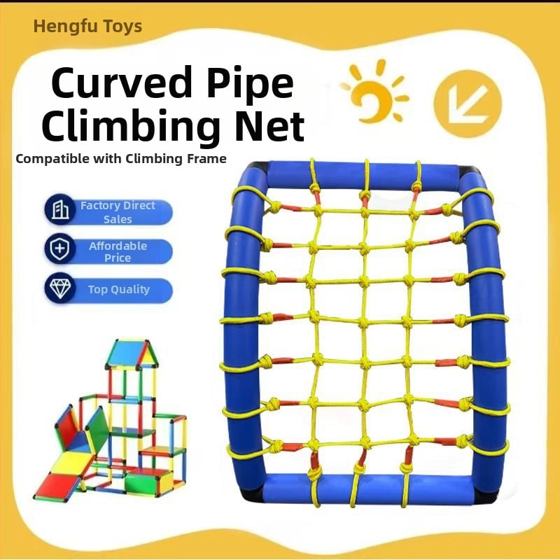 Beltéri mászó háló gyerekeknek – vászon anyag, 0–2 éveseknek, fejleszti mászást, kéz-szem koordinációt és interaktív játékot