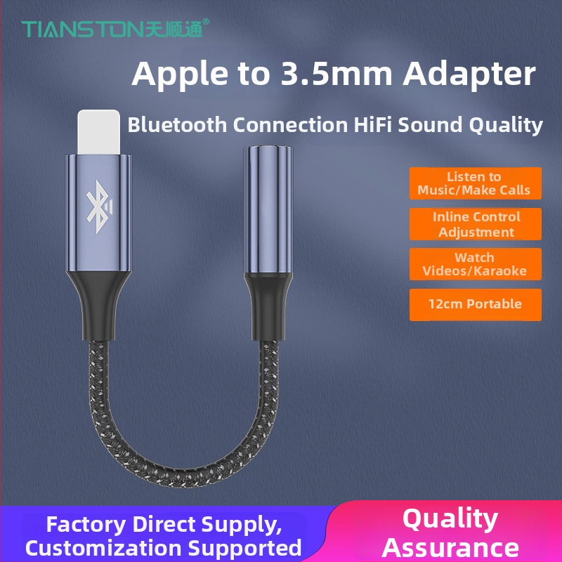 Adaptér Lightning na 3,5 mm pre Apple, model T7, značka Tianston