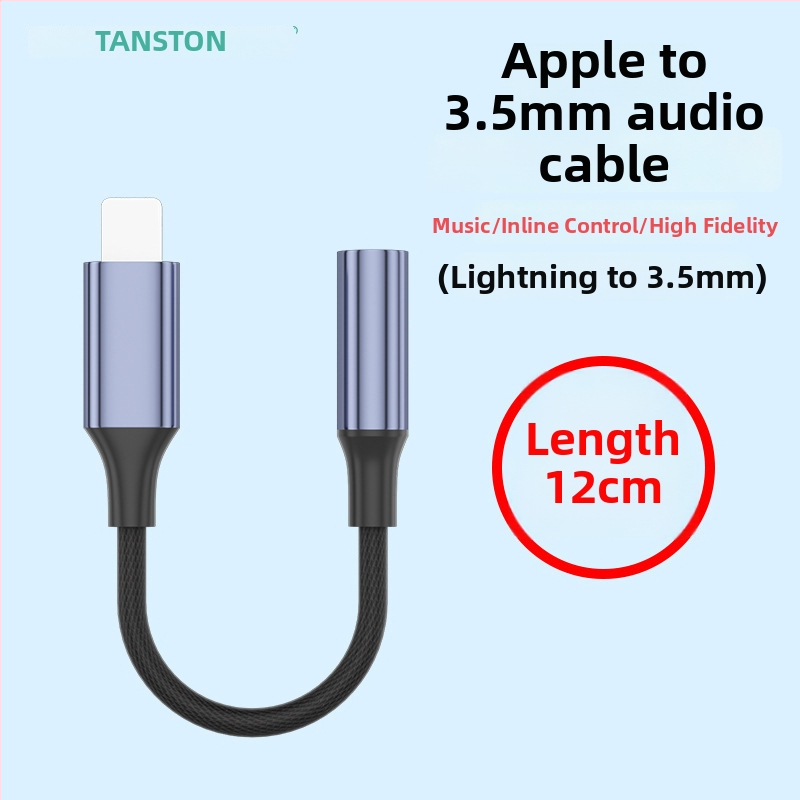 Adaptér Lightning na 3,5 mm pre Apple, model T7, značka Tianston