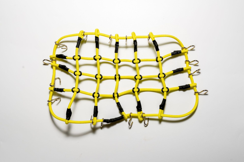 1:10 méretarányú tetőcsomagtartó háló modellautóhoz - kaucsukból, nem elektromos, DIY-barát