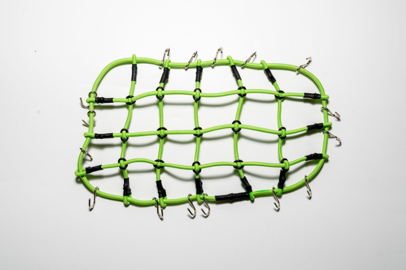 1:10 méretarányú tetőcsomagtartó háló modellautóhoz - kaucsukból, nem elektromos, DIY-barát