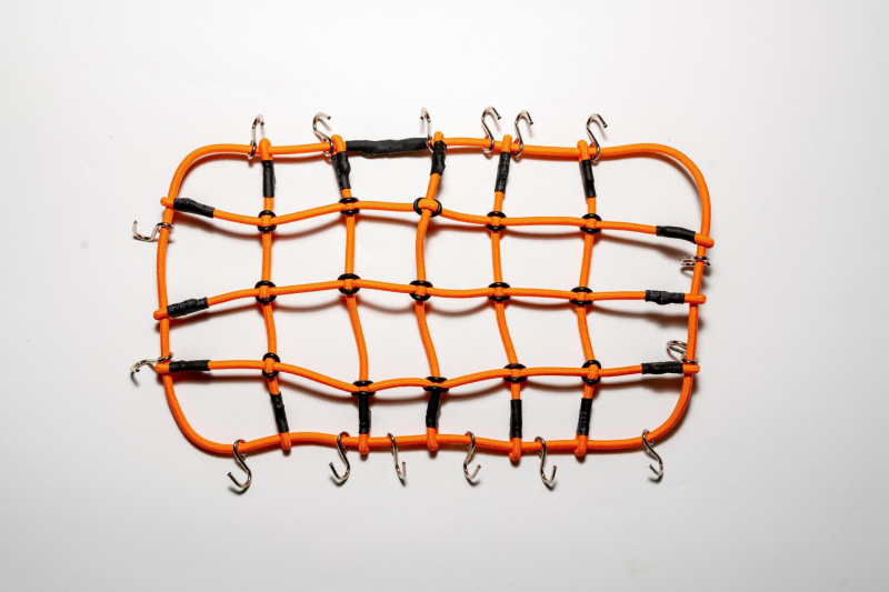 1:10 méretarányú tetőcsomagtartó háló modellautóhoz - kaucsukból, nem elektromos, DIY-barát