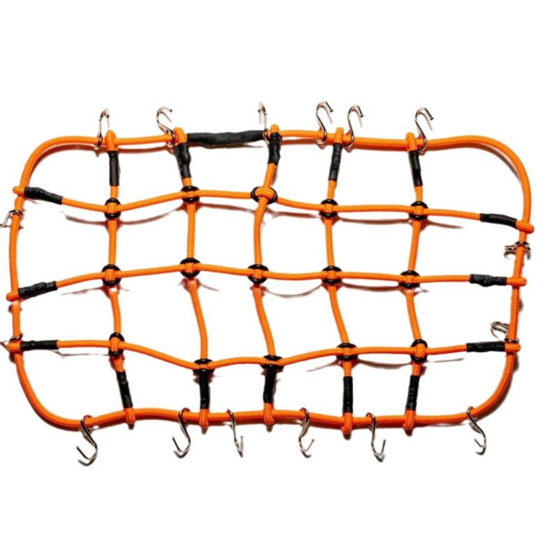 1:10 méretarányú tetőcsomagtartó háló modellautóhoz - kaucsukból, nem elektromos, DIY-barát