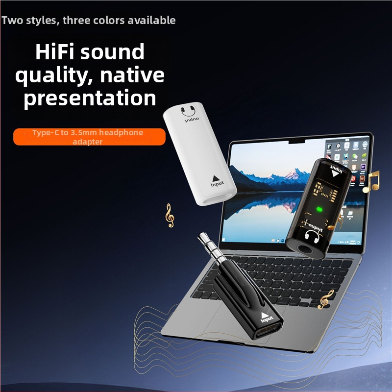 Adaptor audio Type-C la 3,5 mm – Model CF/3.5MM, Compatibil cu dispozitive 3,5 mm și Type-C, pentru telefon, PC și tabletă