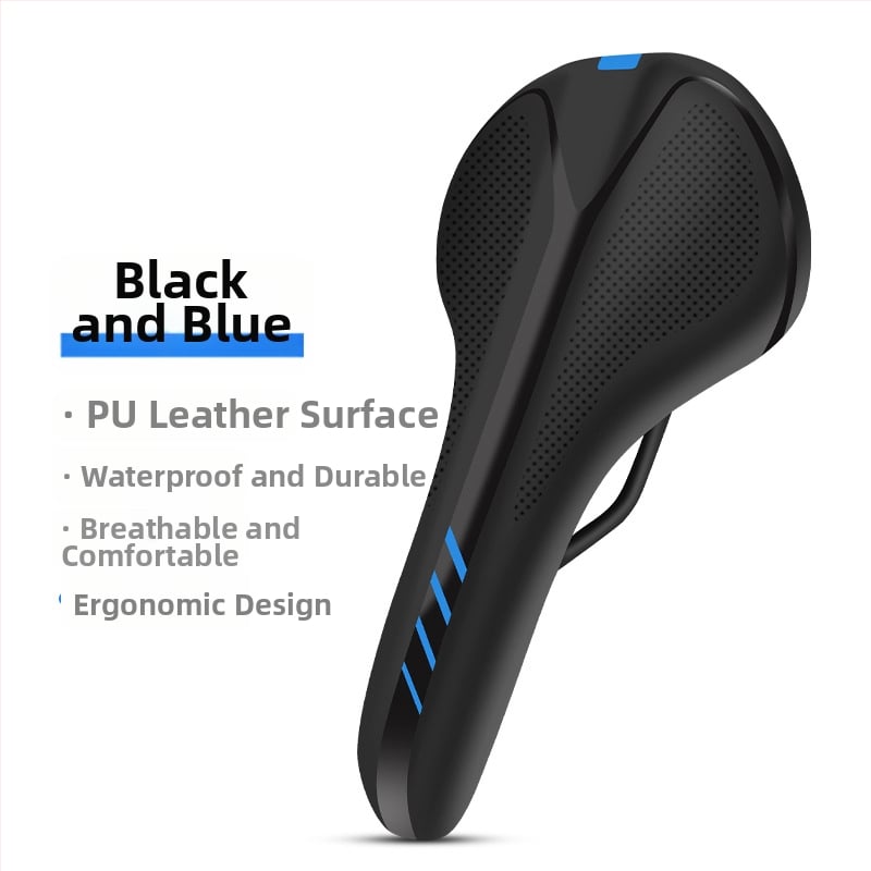 Σέλα ποδηλάτου KVDI 722/033 για ορεινά ποδήλατα — απορροφητικό μαξιλάρι, υλικά: σπόγγος, σιλικόνη, PU δέρμα