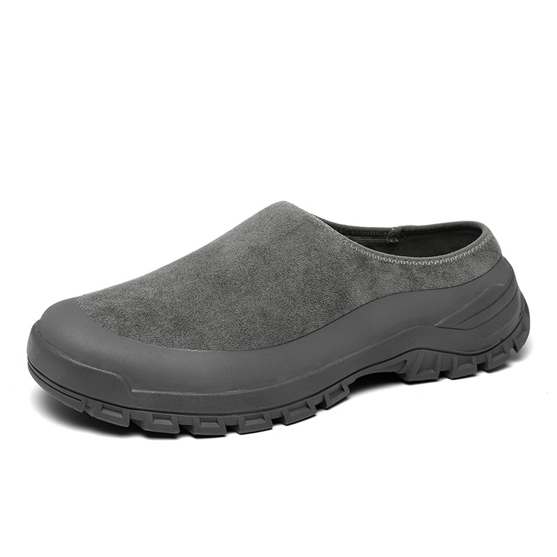 Muške ljetne slip-on papuče za vožnju, gornji dio od umjetne kože, đon od gume