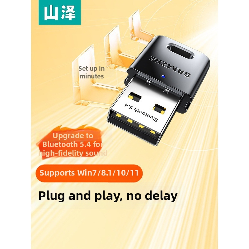 Bluetooth adaptér BT54H pre počítač, USB vysielač-prijímač modul, Bluetooth 5.4