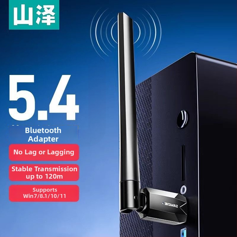 Bluetooth adaptér BT54H pre počítač, USB vysielač-prijímač modul, Bluetooth 5.4