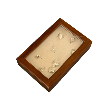 Kutija za nakit od orahovog drveta sa staklenim poklopcem – Sixi Wood Industry