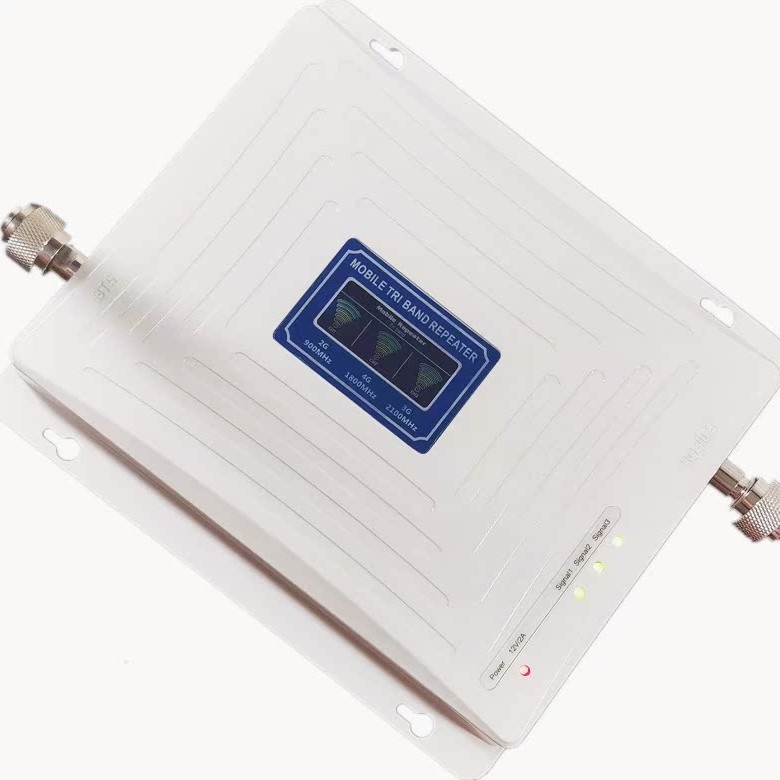 Pojačivač signala 2G/3G/4G s visokim izlaznim kapacitetom, 900/1800/2100 MHz, FDD mreža, pokrivenost 1000, ugrađeni firewall