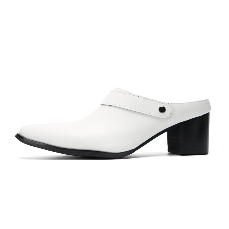 Senlu muške kožne sandale s oštrim vrhom, gumena podloga, ljeto 2023, za mlade 18–40