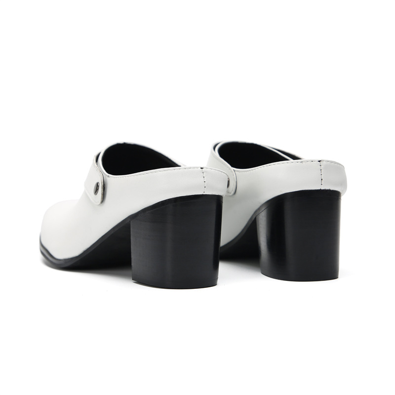 Senlu muške kožne sandale s oštrim vrhom, gumena podloga, ljeto 2023, za mlade 18–40