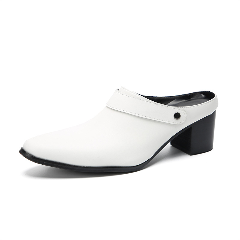 Senlu muške kožne sandale s oštrim vrhom, gumena podloga, ljeto 2023, za mlade 18–40