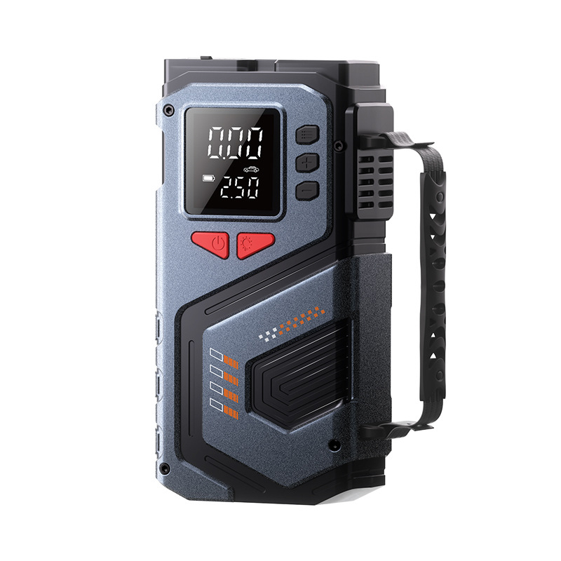 Еднокамерен 12V преносим автомобилен инфлатор (презареждащ се) — цифров дисплей, 35 л/мин, бърза инфлация, 20+ мин работа