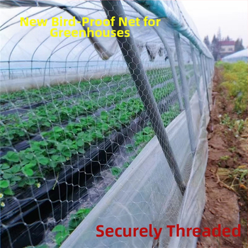 Mreža protiv ptica za staklenik s ventilacijom – za jagode, dinje, grožđe i voće