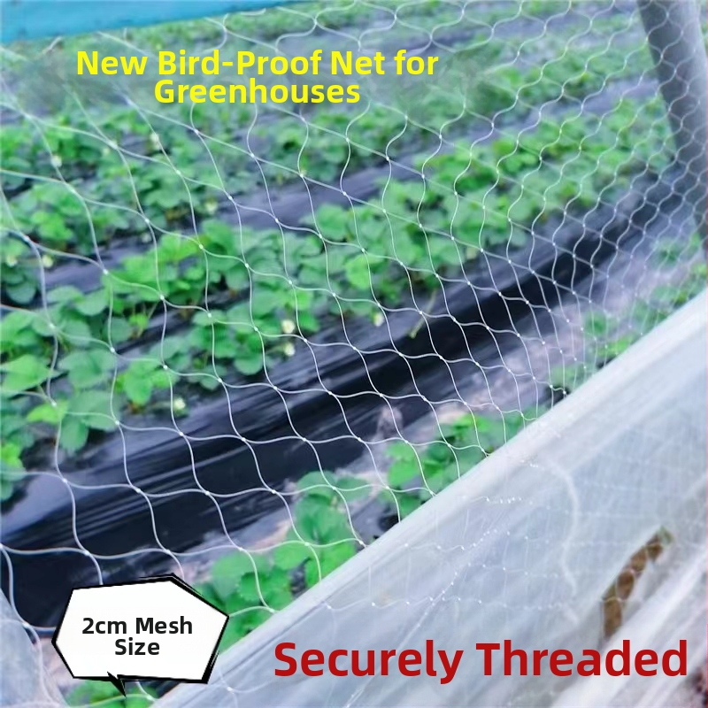 Mreža protiv ptica za staklenik s ventilacijom – za jagode, dinje, grožđe i voće