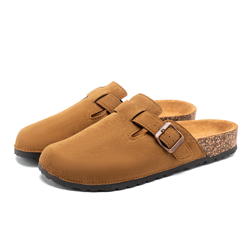 Muške sandale od pluta, slip-on, gornji dio od sintetičke kože, PVC đon, zatvoren vrh prsta, završna obrada Frosted Leather (Proljeće 2024)