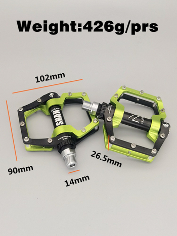 328 aluminijski pedale za planinski bicikl, sklopive, s 3 ležajima